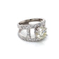 Jorrio handmade vintage round cut sterling silver engagement ring wedding ring