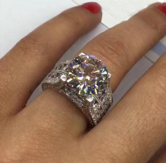 Jarrio Rings Jorrio handmade 5ct round cut created diamond sterling silver engageme ...