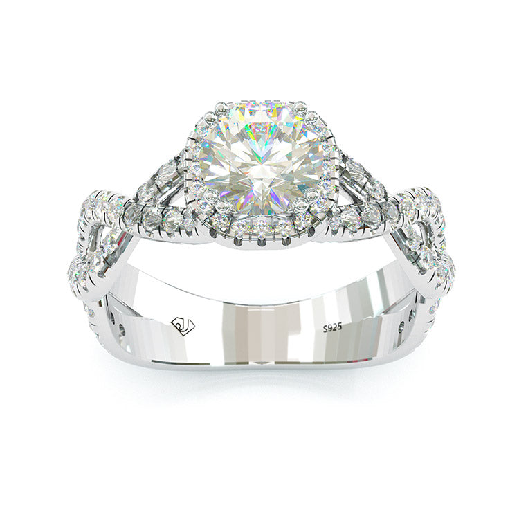 Jarrio Rings Jorrio handmade round cut Moissanite handmade classic anniversary ring ...