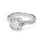 Jorrio handmade Four Leaf Clover sterling silver engagement ring wedding ring