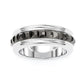 Jorrio classic sterling silver simple style wedding ring men's band