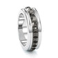 Jorrio classic sterling silver simple style wedding ring men's band