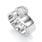 Jorrio handmade round cut Moissanite handmade classic anniversary ring wedding ring