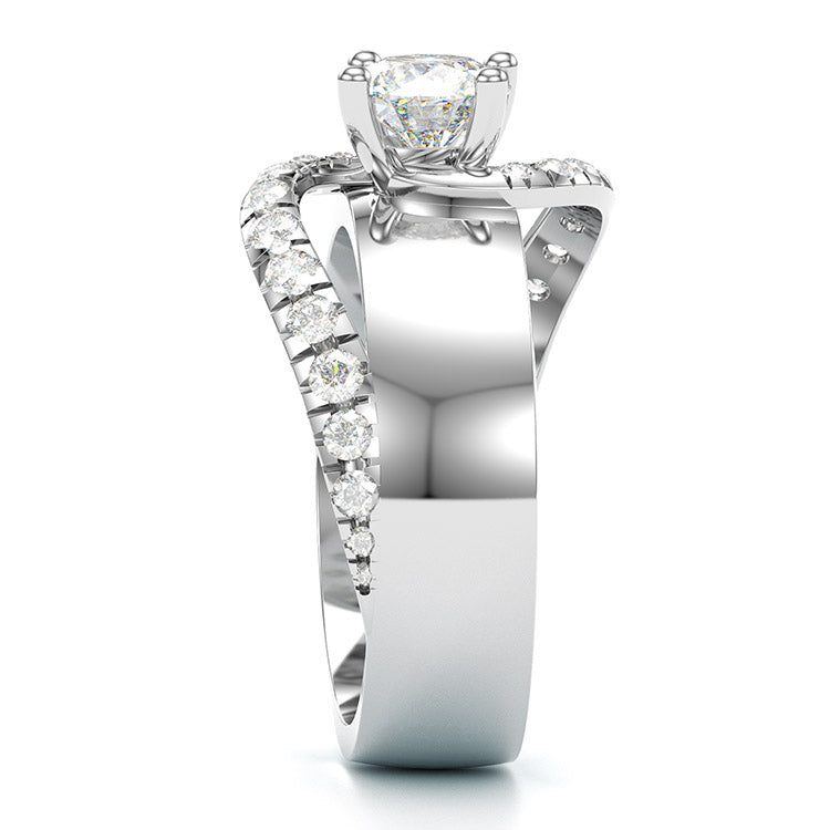 Jarrio Rings Jorrio handmade classic round cut sterling silver engagement ring wedd ...