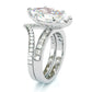 Jorrio handmade marquise cut sterling silver vintage wedding ring  engagement ring