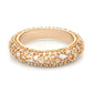 Jorrio handmade vintage created diamond sterling silver rose gold plated women's band