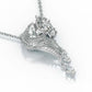 Jorrio Handmade Classic Horse Sterling Silver Diamond Necklace