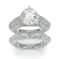 Jorrio handmade created diamond sweet kiss bridal set