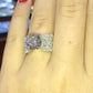 Jorrio handmade classic round cut sterling silver simple style egagement ring